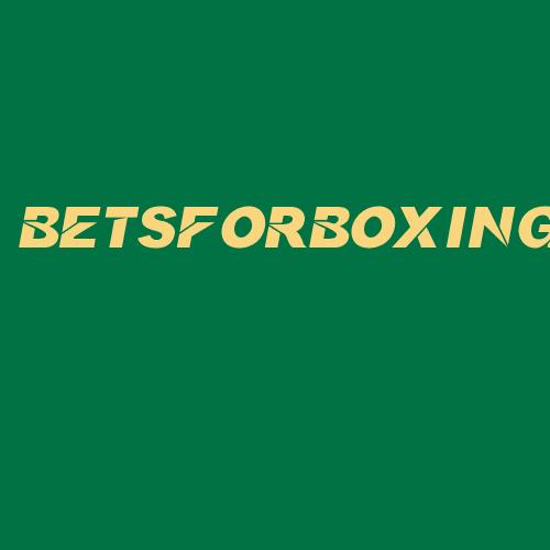 Logo da BETSFORBOXING